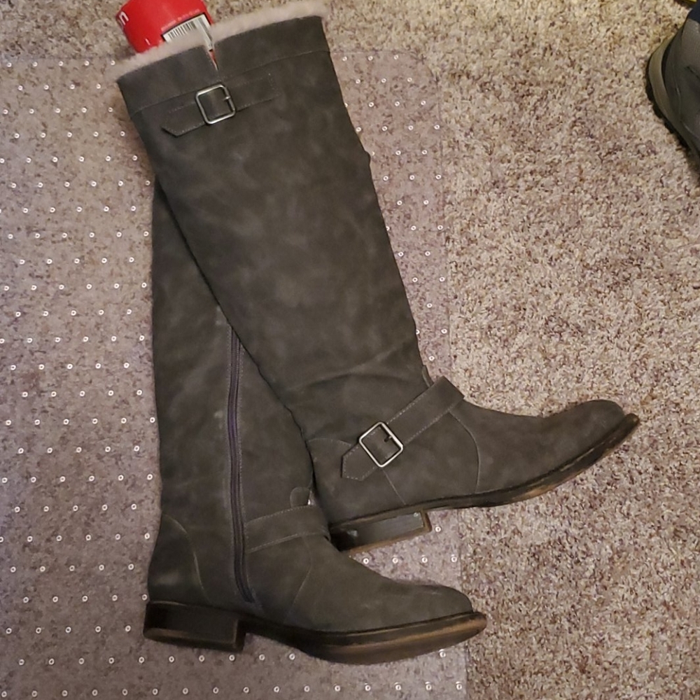 Just Fab Tall Gray Boots